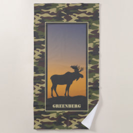 Toalla De Playa Moose y Camo