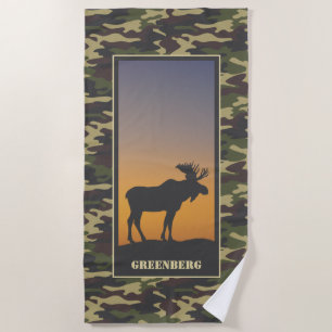 Toalla De Playa Moose y Camo