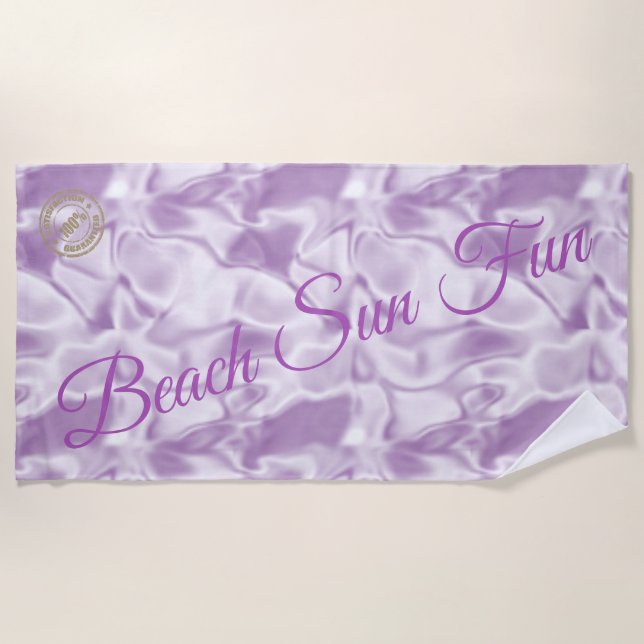 Toalla De Playa Morado moderno (Anverso)