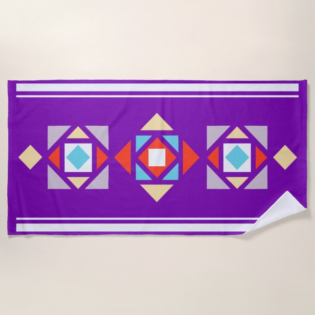 Toalla De Playa Mosaico (Anverso)