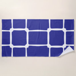 Toalla De Playa Mosaico Blue Uneven Squares