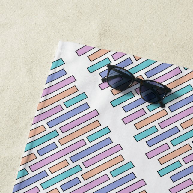 Toalla De Playa Mosaico de ladrillos pastorales (In situ)