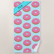 Motivo de donut de anillo rosado - Añadir su nombr