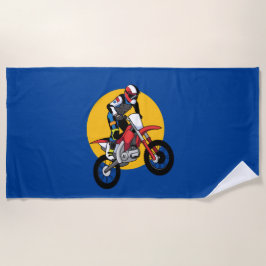 Toalla De Playa Motocicleta Bicicleta