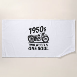 Toalla De Playa Motocicleta de dos ruedas y un alma
