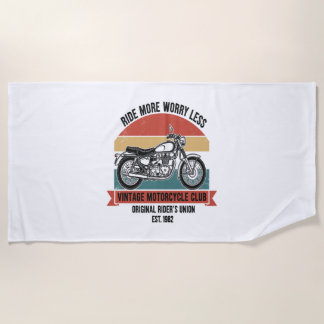 Toalla De Playa Motocicleta de época Est. 1982