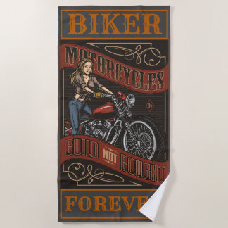 Toalla De Playa Motocicletas de Personalizado para motociclistas V