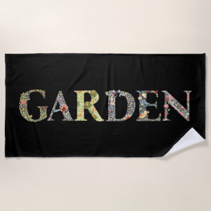 Toalla De Playa Motto y marco del jardín floral William Morris
