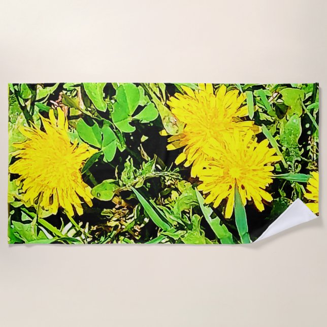 Toalla De Playa Mountain Dandelions Foto De Ottawa Canada (Anverso)