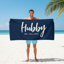 Toalla De Playa Mr or Mrs Beach Personalized Beach Towels