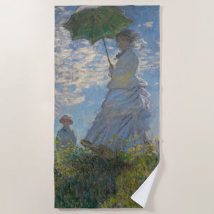 Toalla De Playa Mujer con parasol - Madame Monet y su hijo