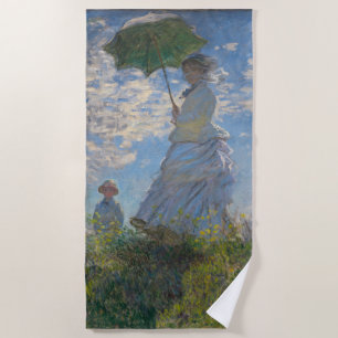 Toalla De Playa Mujer con parasol Paisaje francés
