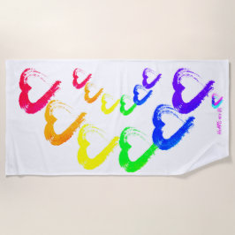 Toalla de playa multicolor