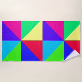 Toalla de playa multicolor