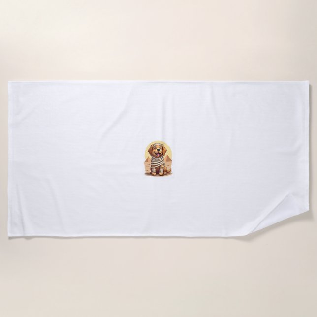 Toalla De Playa Mummy Golden Retriever (Anverso)