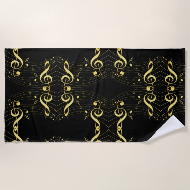Toalla De Playa Música (Anverso)