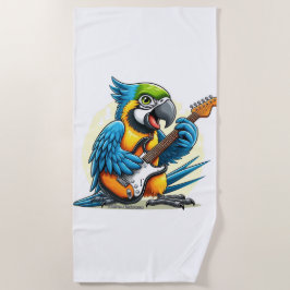 Toalla De Playa Música de rock de párroco