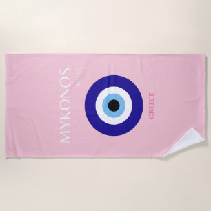 Toalla De Playa Mykonos Muse, Mykonos, Pink