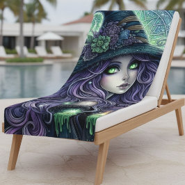 Toalla De Playa Mystical Celestial Witch