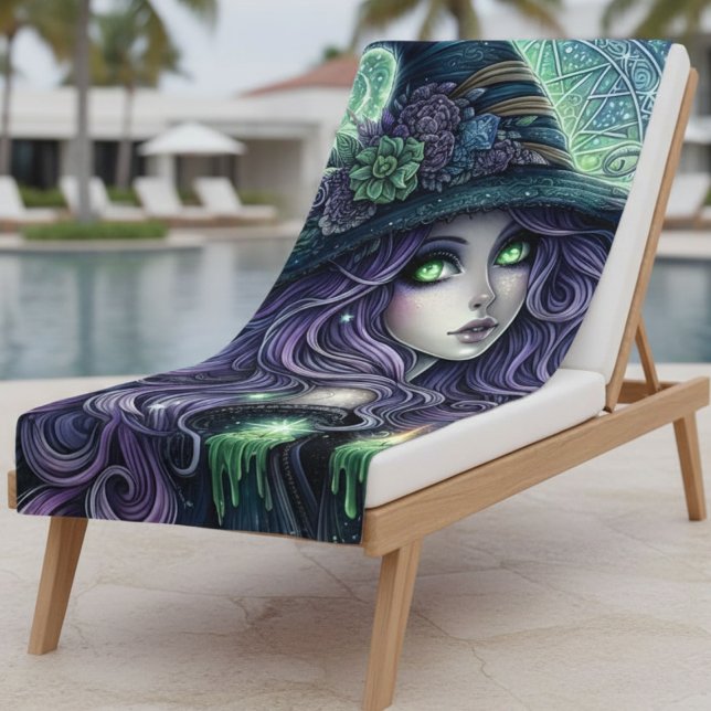Toalla De Playa Mystical Celestial Witch (Subido por el creador)