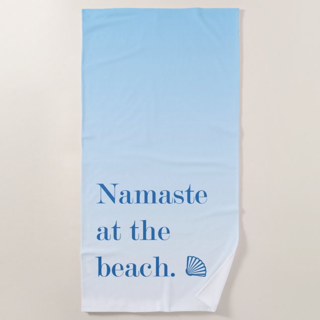 Toalla De Playa Namaste En La Playa (Anverso)
