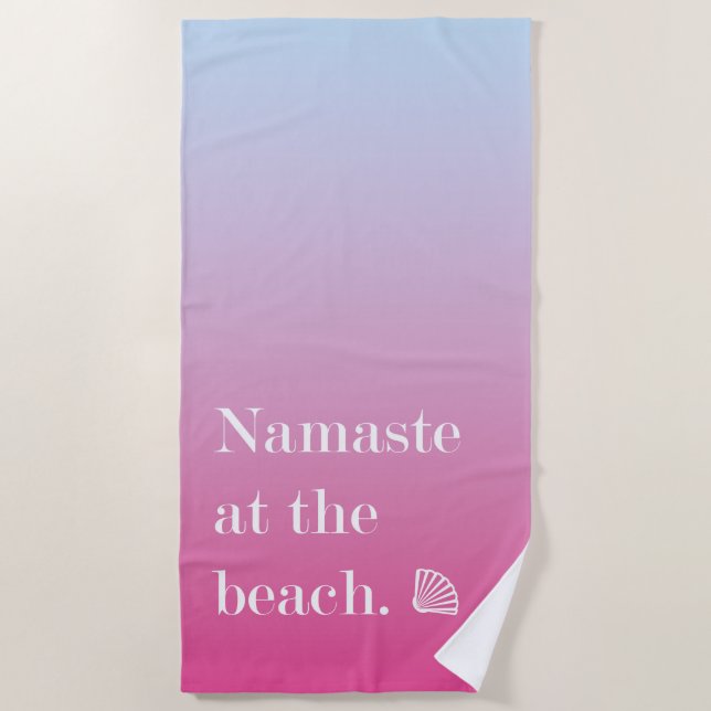 Toalla De Playa Namasté en la playa (Anverso)