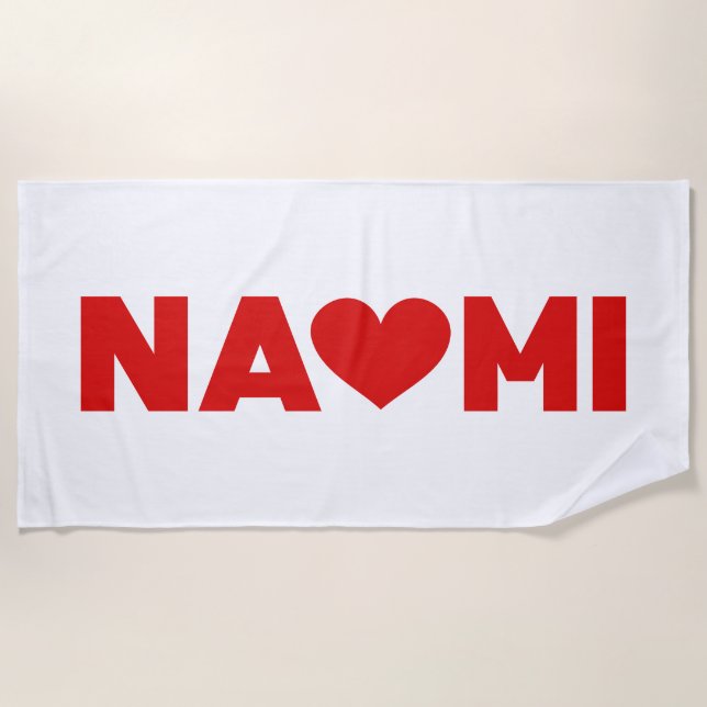 Toalla De Playa Naomi Love (Anverso)