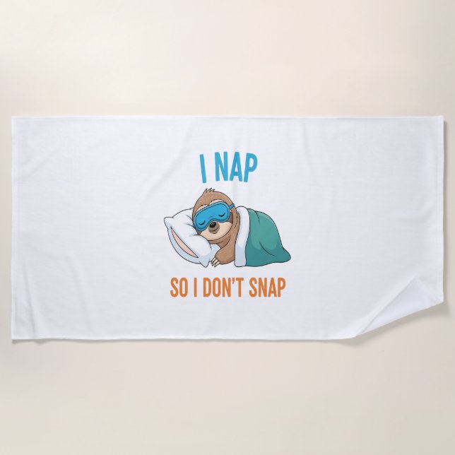 Toalla De Playa Nap para que no me muevas. (Anverso)