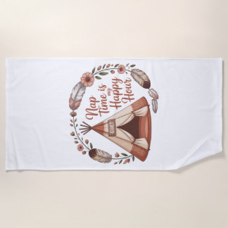 Toalla De Playa Nap Time Is My Happy Hour