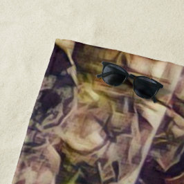 Toalla De Playa Naranja Guana Art