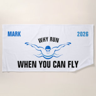 Toalla De Playa Natación, Piscina del Equipo de Natación, Regalo p