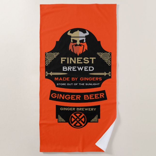 Toalla De Playa National Love Your Red Hair Day (Anverso)