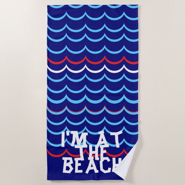 Toalla de playa náutica (Anverso)