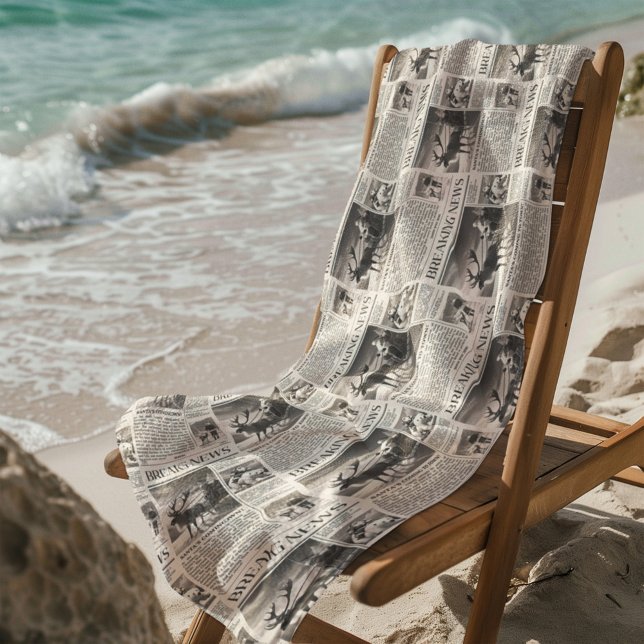 Toalla De Playa Navidades de periódicos de noticias de última hora (Subido por el creador)