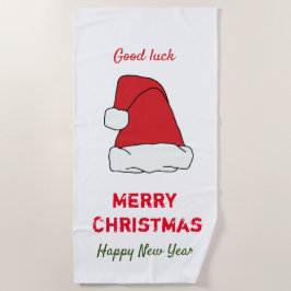 Toalla De Playa Navidades minimalistas y Año Nuevo Feliz