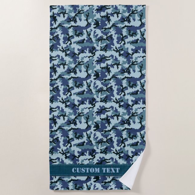Toalla De Playa Navy Camouflage (Anverso)