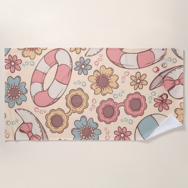 Toalla De Playa Necesidades de verano (Anverso)