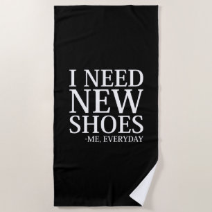 Toalla De Playa Necesito zapatos nuevos