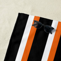 Negra Naranja Rayada Blanca