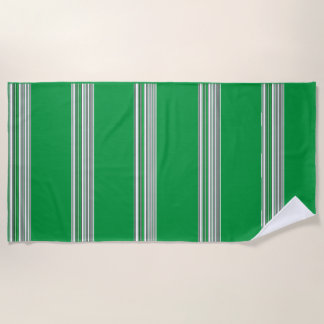 Toalla de playa negra y verde
