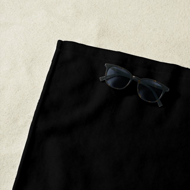 Toalla De Playa Negro (In situ)