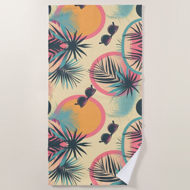 Toalla De Playa Neon Horizon Oasis Beach Towel (Anverso)