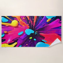 Neon Paint Burst Art