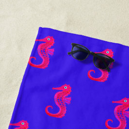Toalla De Playa Neon Seahorse