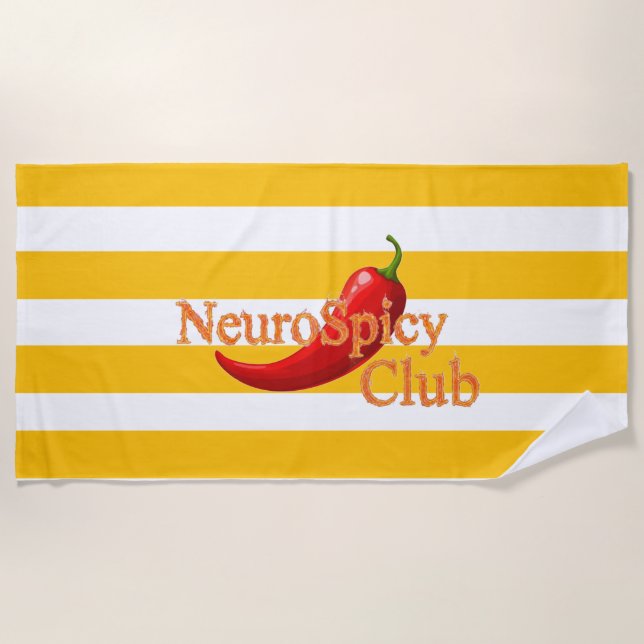 Toalla de playa Neurospicy (Anverso)