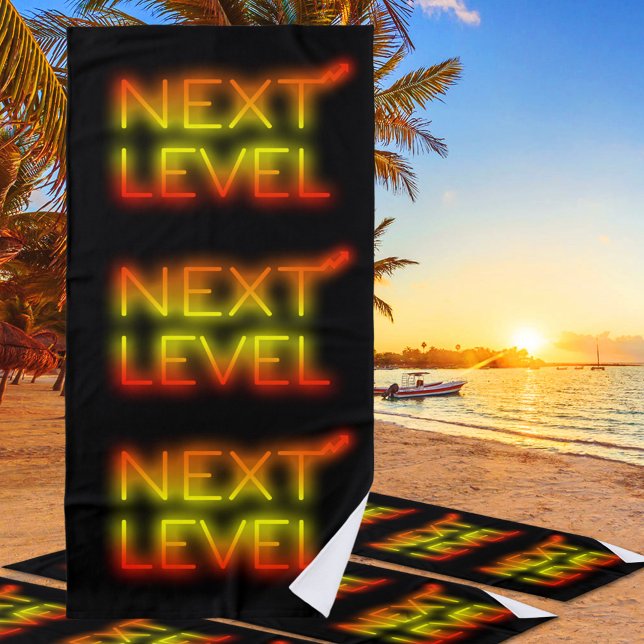 Toalla De Playa Next Level Arizona Sunset Neon Negro (Subido por el creador)