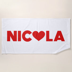 Toalla De Playa Nicola Love