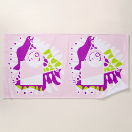 Toalla De Playa Nido de pájaro - Blanco Lemonade rosa