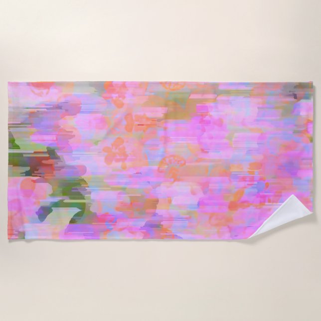 Toalla De Playa Niebla rosa (Anverso)