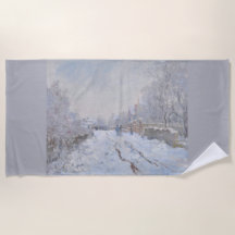 Nieve en Argenteuil (por Claude Monet)